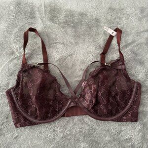 NWOT Victoria's Secret Very Sexy Low Cut Demi Underwire Bra 36DD Unlined